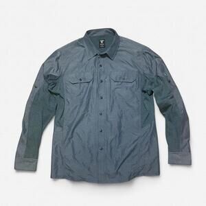 Kuhl Men’s Airspeed Long Sleeve Vented Outdoor Shirt Pockets Blue Size M